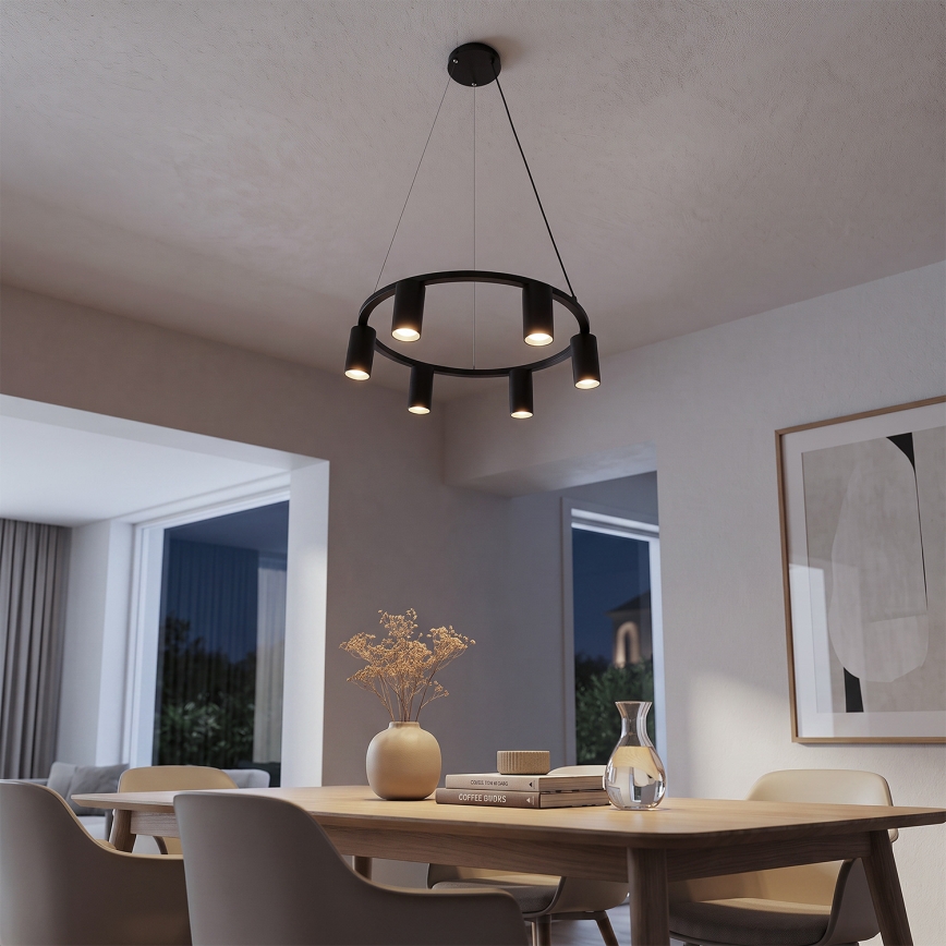 Brilagi - Lustr na lanku SELE 6xGU10/30W/230V černá
