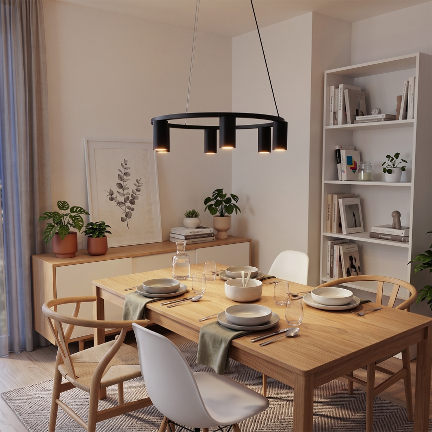 Brilagi - Lustr na lanku SELE 6xGU10/30W/230V černá