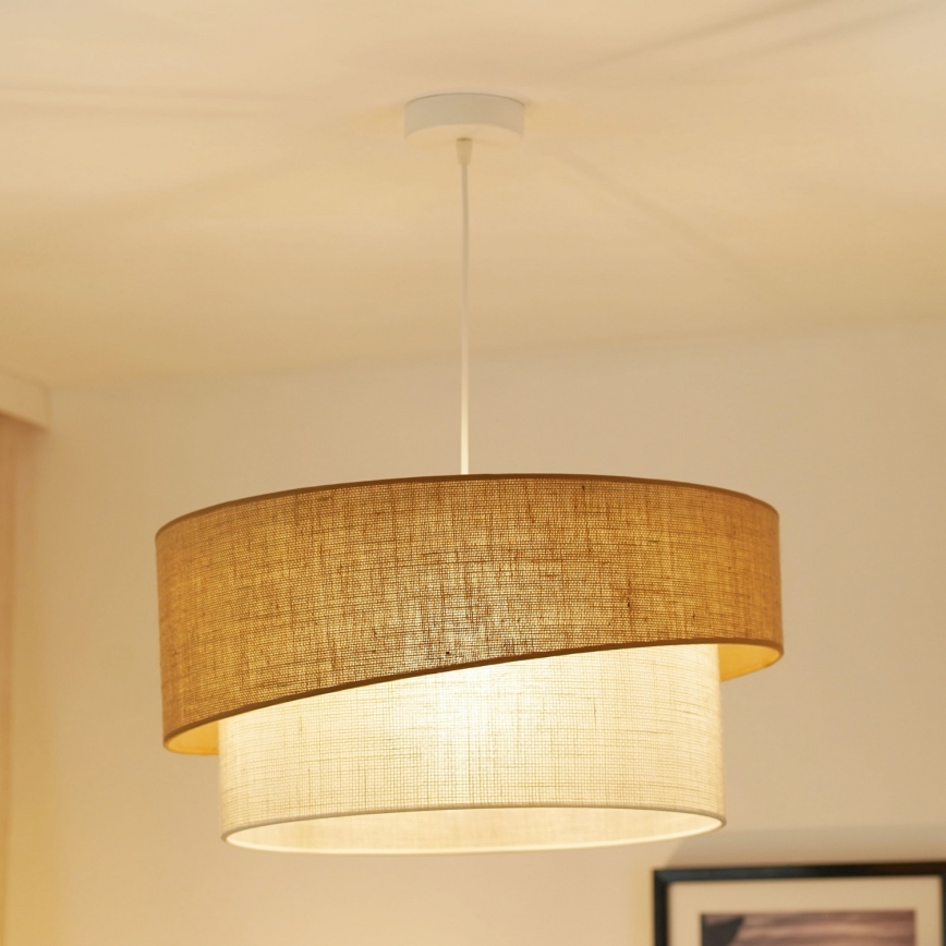 Brilagi - Lustr na lanku SHINE 1xE27/15W/230V pr. 50 cm béžová/krémová