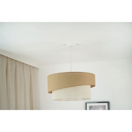 Brilagi - Lustr na lanku SHINE 1xE27/15W/230V pr. 50 cm béžová/krémová