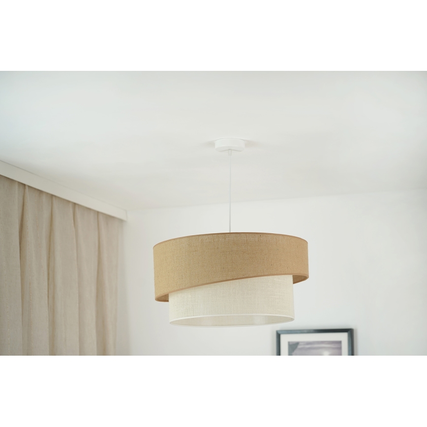 Brilagi - Lustr na lanku SHINE 1xE27/15W/230V pr. 50 cm béžová/krémová