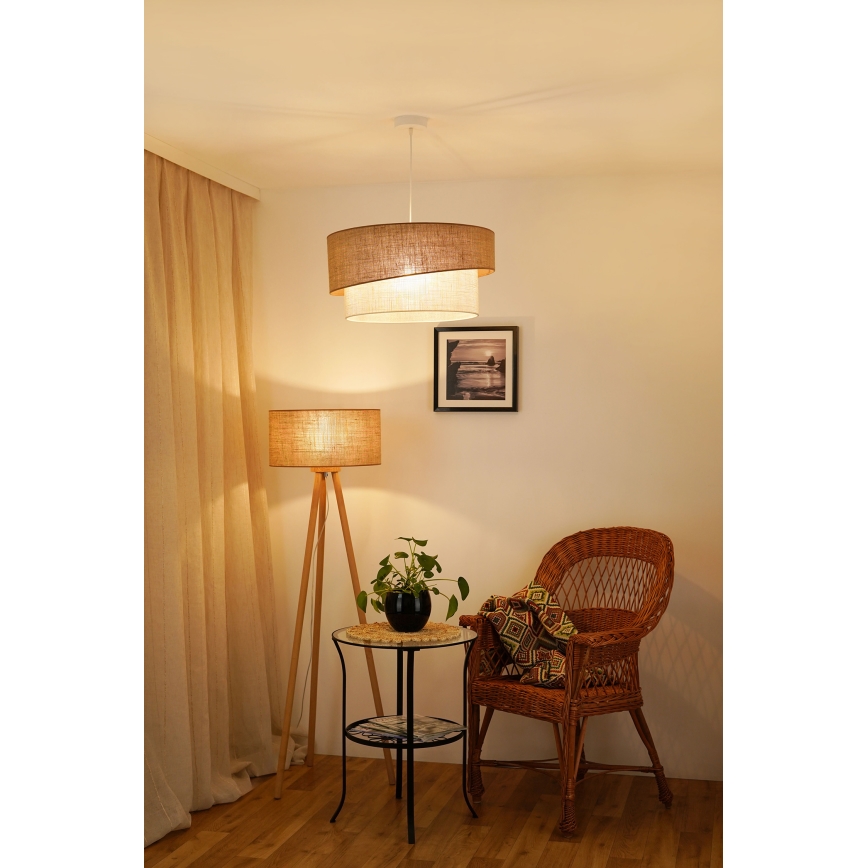 Brilagi - Lustr na lanku SHINE 1xE27/15W/230V pr. 50 cm béžová/krémová