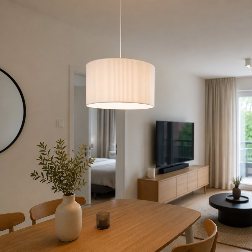Brilagi - Lustr na lanku SIRIJA MODERN 1xE27/60W/230V pr. 35 cm bílá
