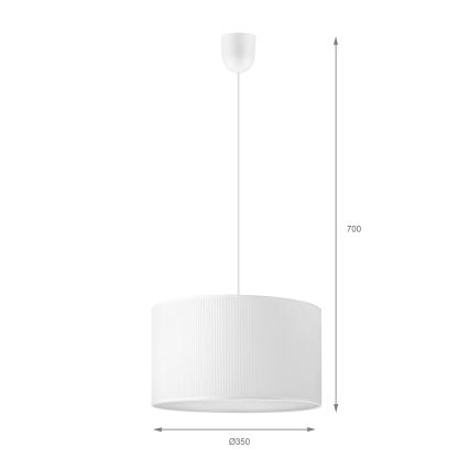 Brilagi - Lustr na lanku SIRIJA MODERN 1xE27/60W/230V pr. 35 cm bílá