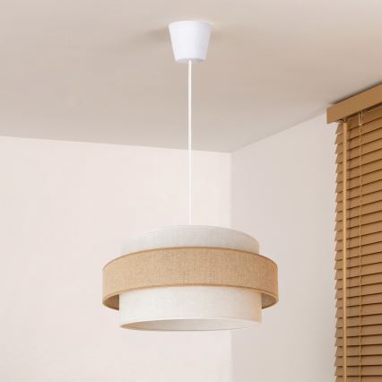 Brilagi - Lustr na lanku SPACE 1xE27/60W/230V pr. 40 cm béžová/krémová