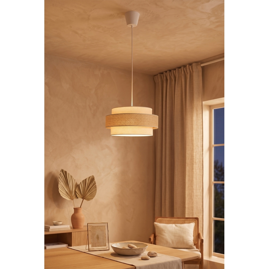 Brilagi - Lustr na lanku SPACE 1xE27/60W/230V pr. 40 cm béžová/krémová