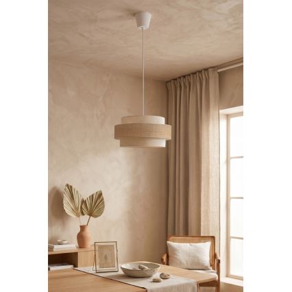 Brilagi - Lustr na lanku SPACE 1xE27/60W/230V pr. 40 cm béžová/krémová