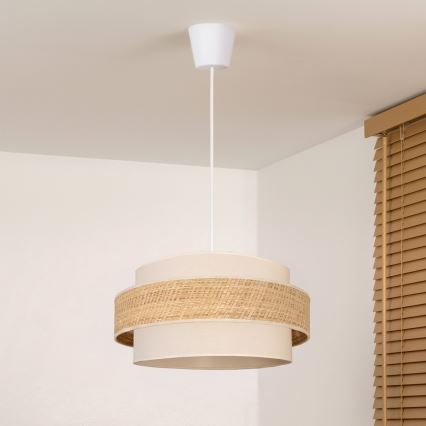 Brilagi - Lustr na lanku SPACE 1xE27/60W/230V pr. 40 cm béžová/krémová