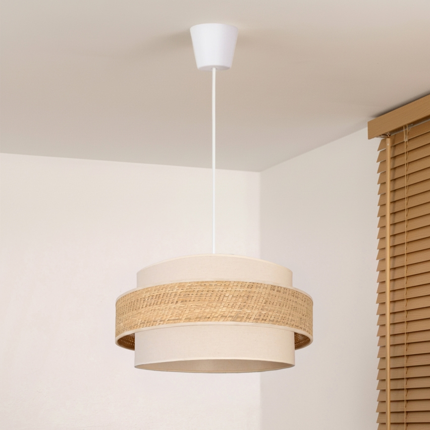 Brilagi - Lustr na lanku SPACE 1xE27/60W/230V pr. 40 cm béžová/krémová
