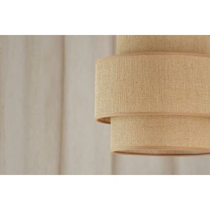 Brilagi - Lustr na lanku SPACE YUTE 1xE27/15W/230V pr. 25 cm béžová/bílá
