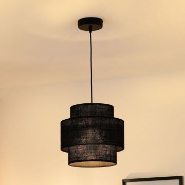 Brilagi - Lustr na lanku SPACE YUTE 1xE27/15W/230V pr. 25 cm černá