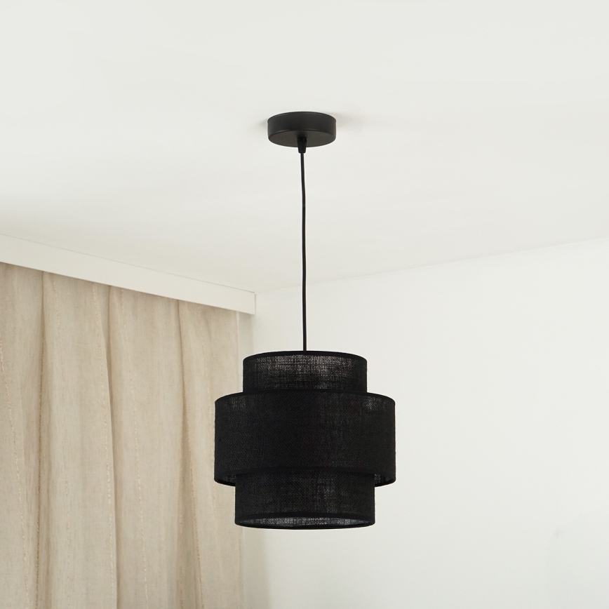 Brilagi - Lustr na lanku SPACE YUTE 1xE27/15W/230V pr. 25 cm černá