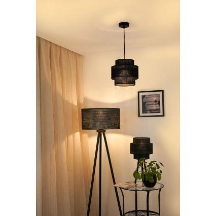 Brilagi - Lustr na lanku SPACE YUTE 1xE27/15W/230V pr. 25 cm černá