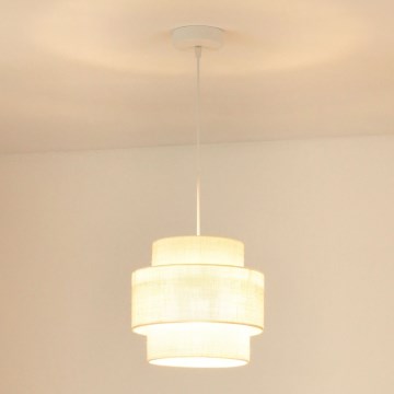 Brilagi - Lustr na lanku SPACE YUTE 1xE27/15W/230V pr. 25 cm krémová/bílá