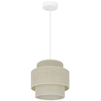 Brilagi - Lustr na lanku SPACE YUTE 1xE27/15W/230V pr. 25 cm krémová/bílá