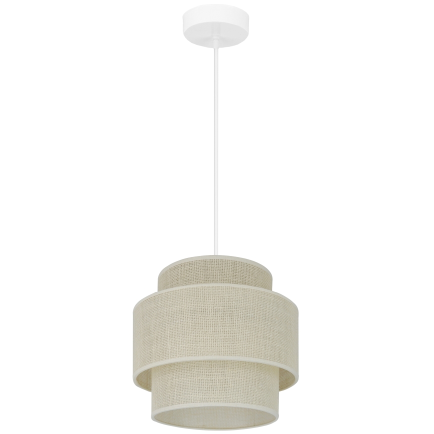 Brilagi - Lustr na lanku SPACE YUTE 1xE27/15W/230V pr. 25 cm krémová/bílá