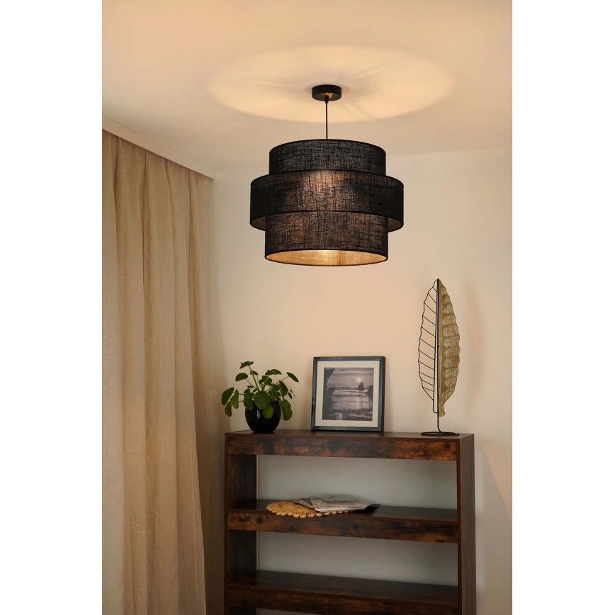 Brilagi - Lustr na lanku SPACE YUTE 1xE27/15W/230V pr. 50 cm černá