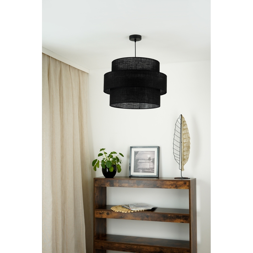 Brilagi - Lustr na lanku SPACE YUTE 1xE27/15W/230V pr. 50 cm černá