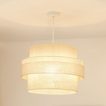 Brilagi - Lustr na lanku SPACE YUTE 1xE27/15W/230V pr. 50 cm krémová/bílá