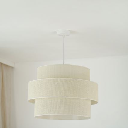 Brilagi - Lustr na lanku SPACE YUTE 1xE27/15W/230V pr. 50 cm krémová/bílá