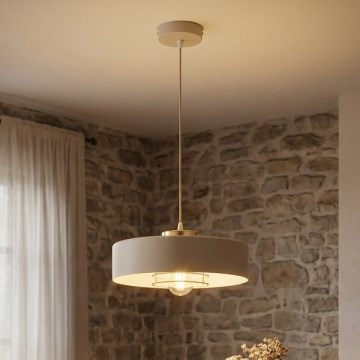 Brilagi - Lustr na lanku SPRING 1xE27/60W/230V pr. 30 cm béžová/zlatá