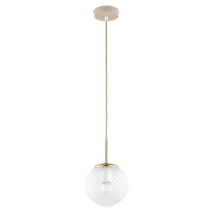 Brilagi - Lustr na lanku STELLA 1xE27/60W/230V pr. 15 cm béžová/zlatá