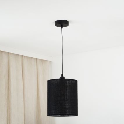 Brilagi - Lustr na lanku TUBES 1xE27/15W/230V pr. 20 cm černá