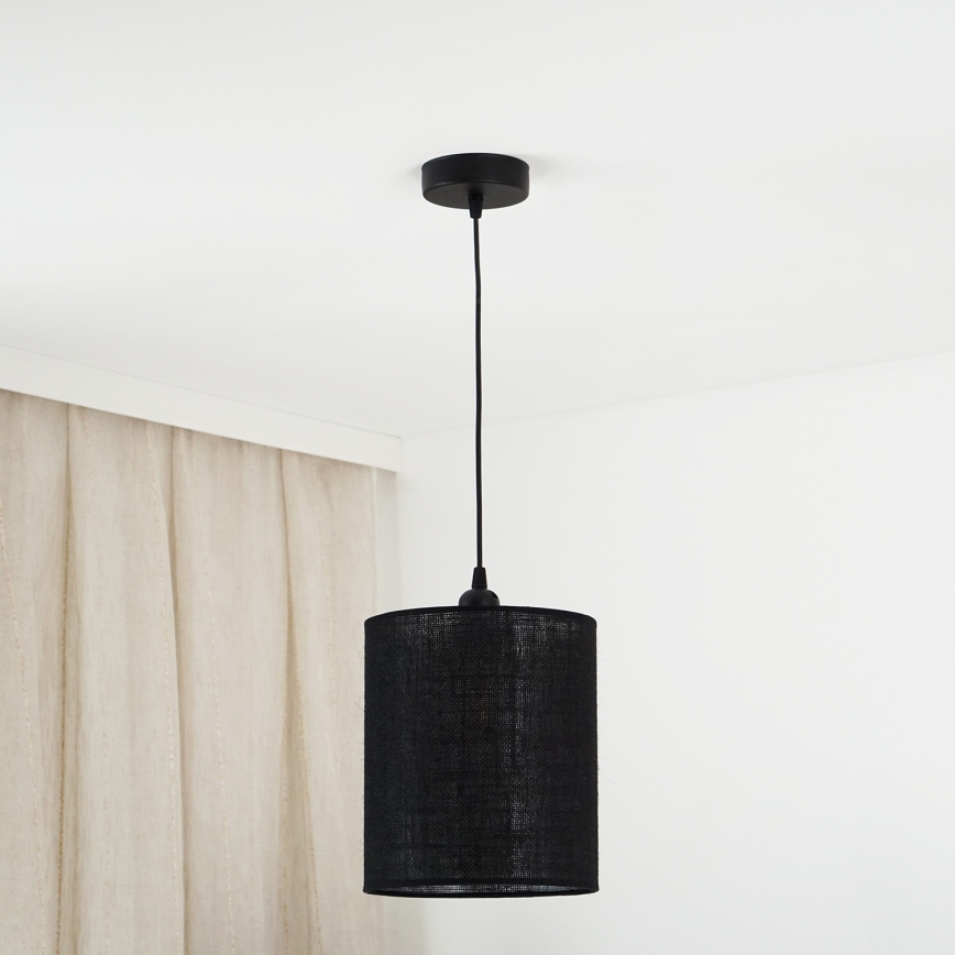 Brilagi - Lustr na lanku TUBES 1xE27/15W/230V pr. 20 cm černá