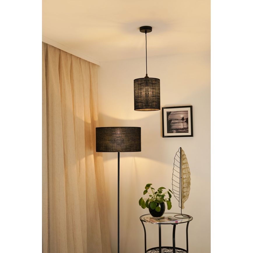 Brilagi - Lustr na lanku TUBES 1xE27/15W/230V pr. 20 cm černá