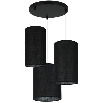 Brilagi - Lustr na lanku TUBES 3xE27/15W/230V černá