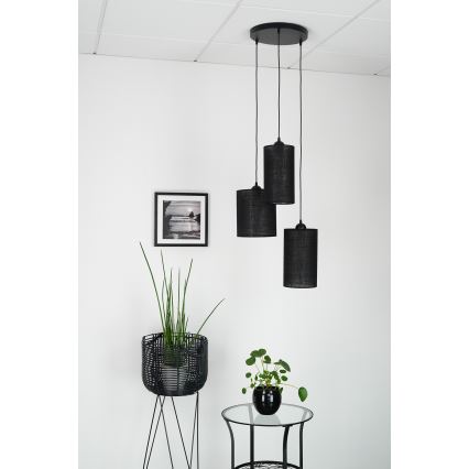 Brilagi - Lustr na lanku TUBES 3xE27/15W/230V černá