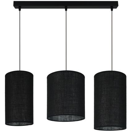 Brilagi - Lustr na lanku TUBES 3xE27/15W/230V černá