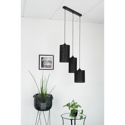 Brilagi - Lustr na lanku TUBES 3xE27/15W/230V černá