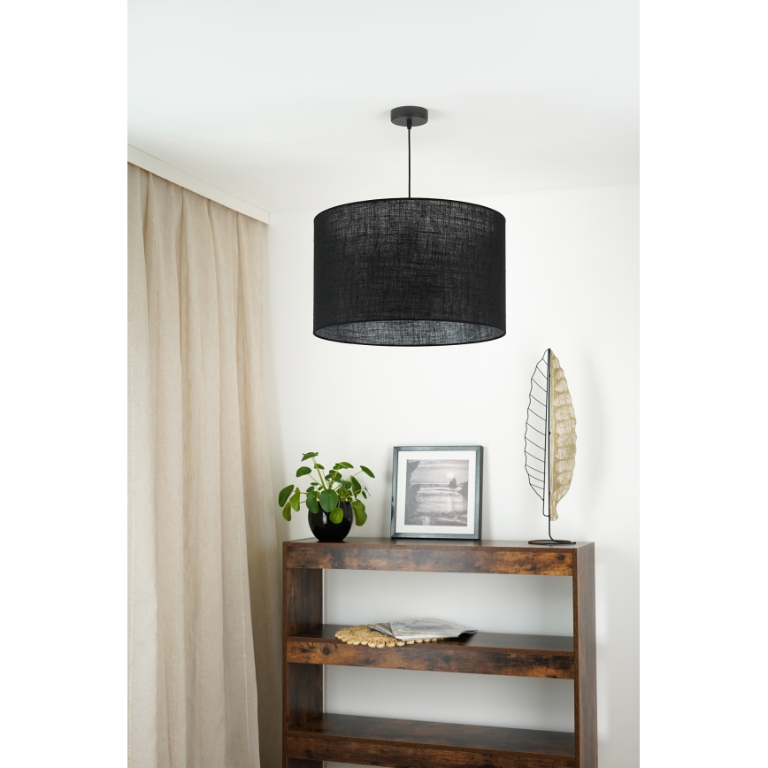 Brilagi - Lustr na lanku TUBES ROLLER 1xE27/15W/230V pr. 50 cm černá