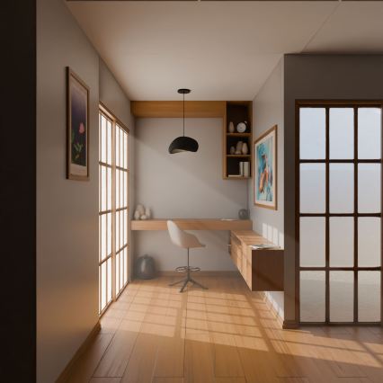 Brilagi - Lustr na lanku WABI SABI 1xE27/40W/230V černá