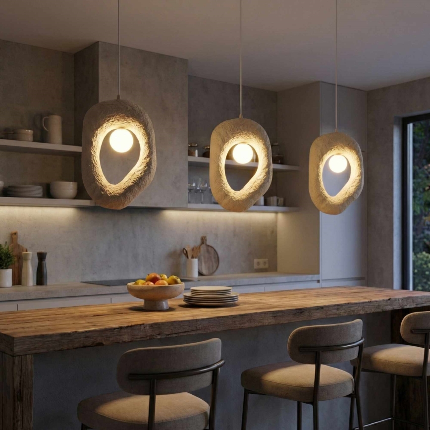 Brilagi - Lustr na lanku WABI SABI 1xE27/40W/230V krémová