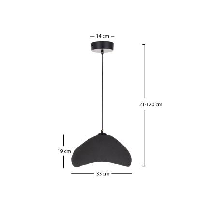 Brilagi - Lustr na lanku WABI SABI 1xE27/40W/230V pr. 33 cm černá