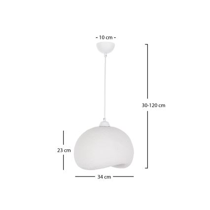 Brilagi - Lustr na lanku WABI SABI 1xE27/40W/230V pr. 34 cm bílá
