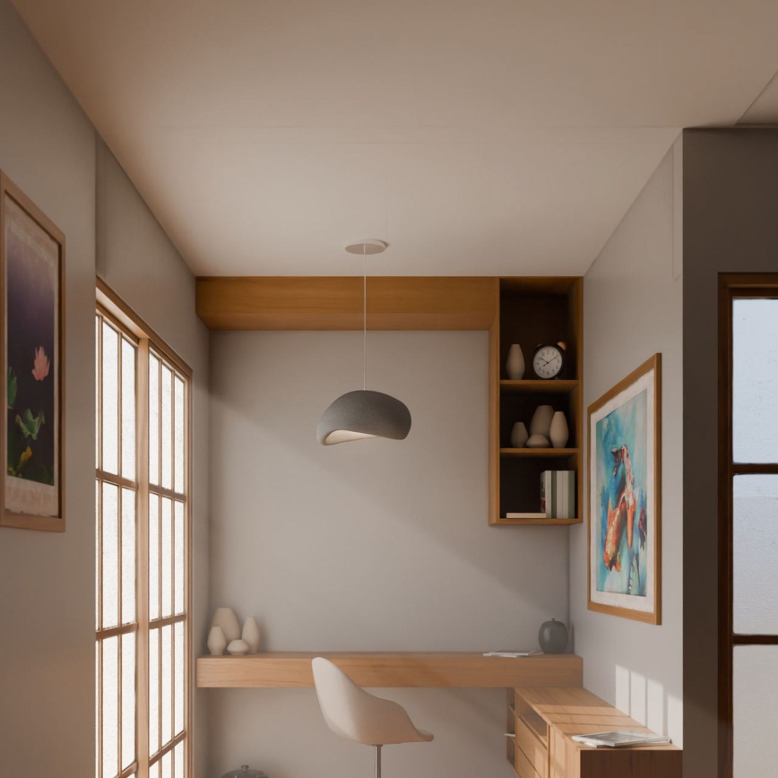 Brilagi - Lustr na lanku WABI SABI 1xE27/40W/230V šedá