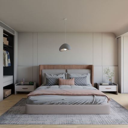 Brilagi - Lustr na lanku WABI SABI 1xE27/40W/230V šedá