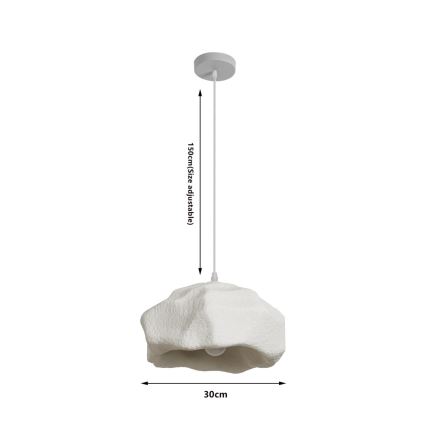 BRILAGI - Lustr na lanku WABI SABI 1xE27/60W/230V pr. 30 cm bílá