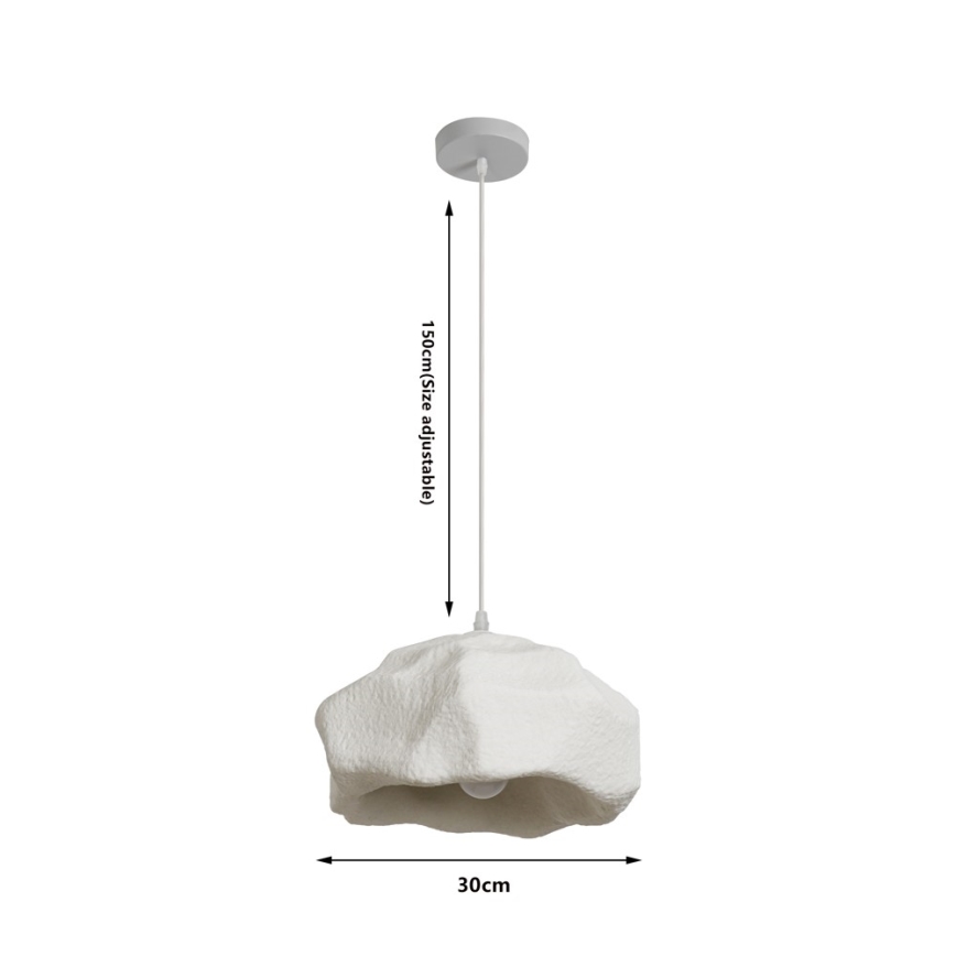 BRILAGI - Lustr na lanku WABI SABI 1xE27/60W/230V pr. 30 cm bílá