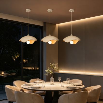 BRILAGI - Lustr na lanku WABI SABI 1xE27/60W/230V pr. 30 cm bílá