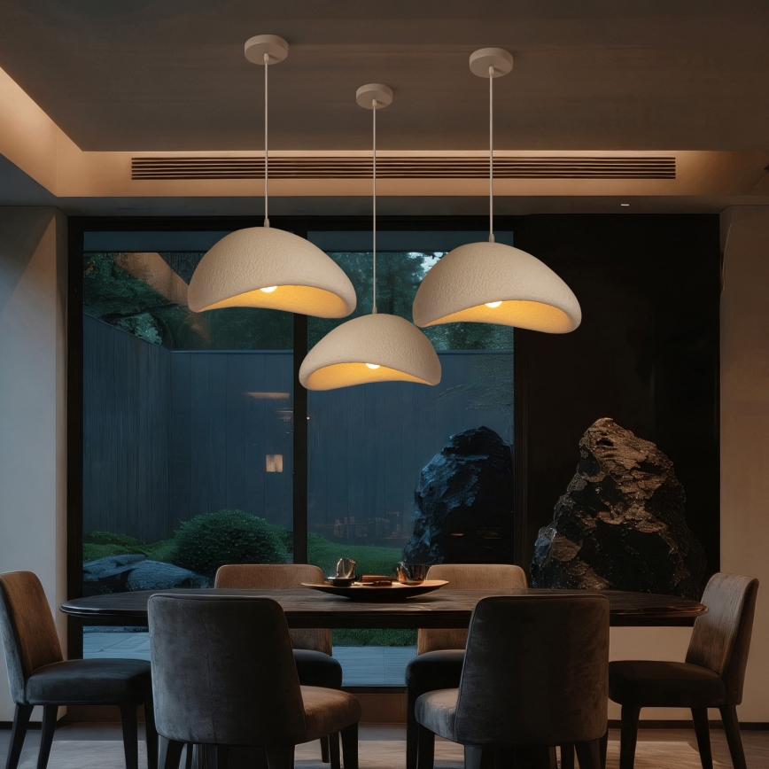 BRILAGI - Lustr na lanku WABI SABI 1xE27/60W/230V pr. 40 cm bílá