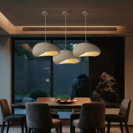 BRILAGI - Lustr na lanku WABI SABI 1xE27/60W/230V pr. 40 cm bílá