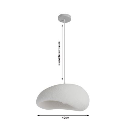 BRILAGI - Lustr na lanku WABI SABI 1xE27/60W/230V pr. 40 cm bílá
