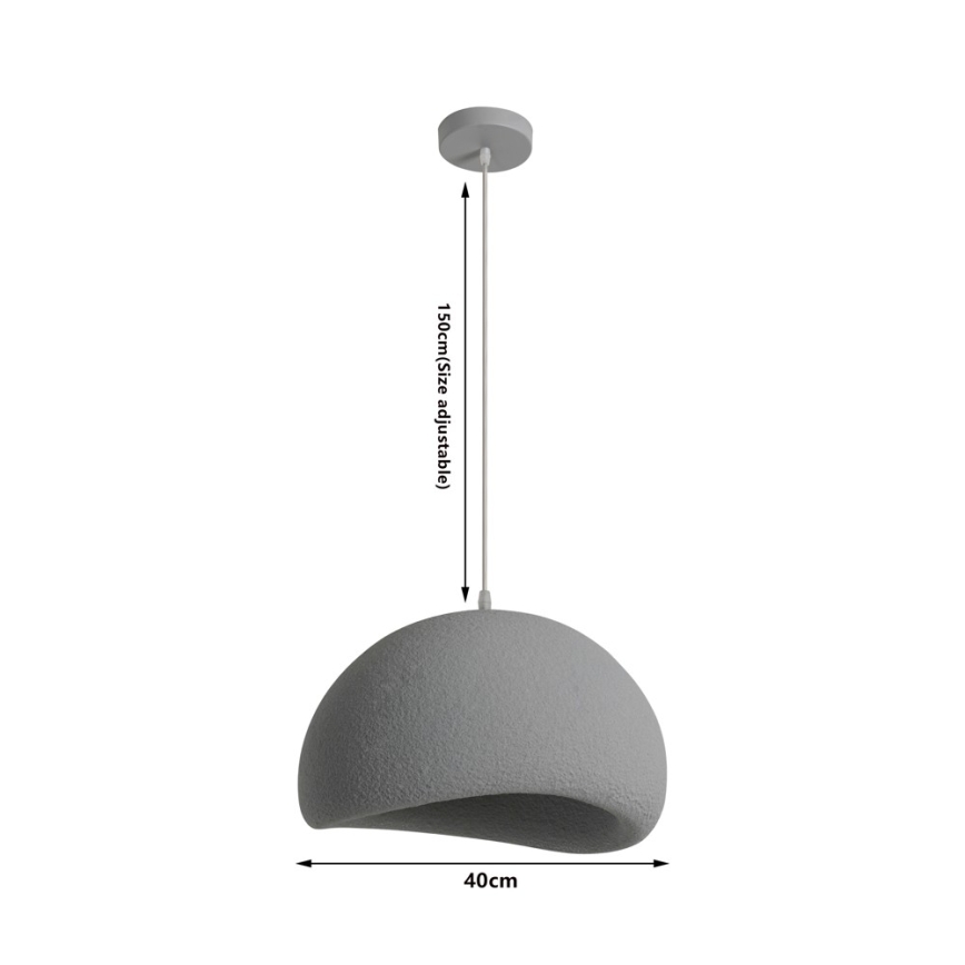 BRILAGI - Lustr na lanku WABI SABI 1xE27/60W/230V pr. 40 cm šedá