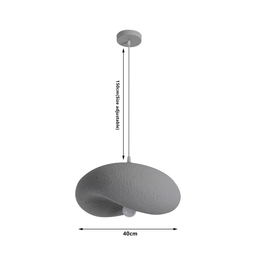 BRILAGI - Lustr na lanku WABI SABI 1xE27/60W/230V pr. 40 cm šedá