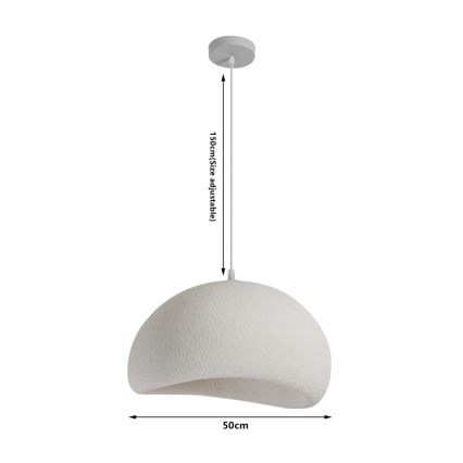 BRILAGI - Lustr na lanku WABI SABI 1xE27/60W/230V pr. 50 cm bílá