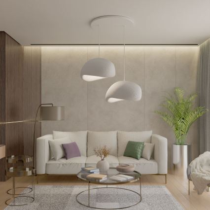 Brilagi - Lustr na lanku WABI SABI 2xE27/40W/230V bílá